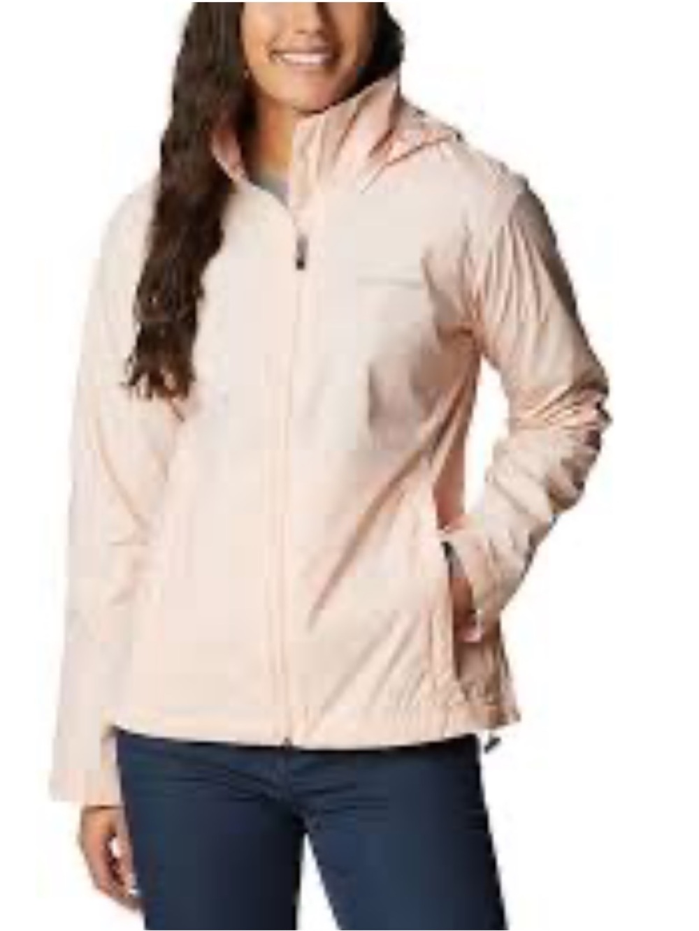 Columbia Light Pink Hooded Women's windbreaker Jacket
